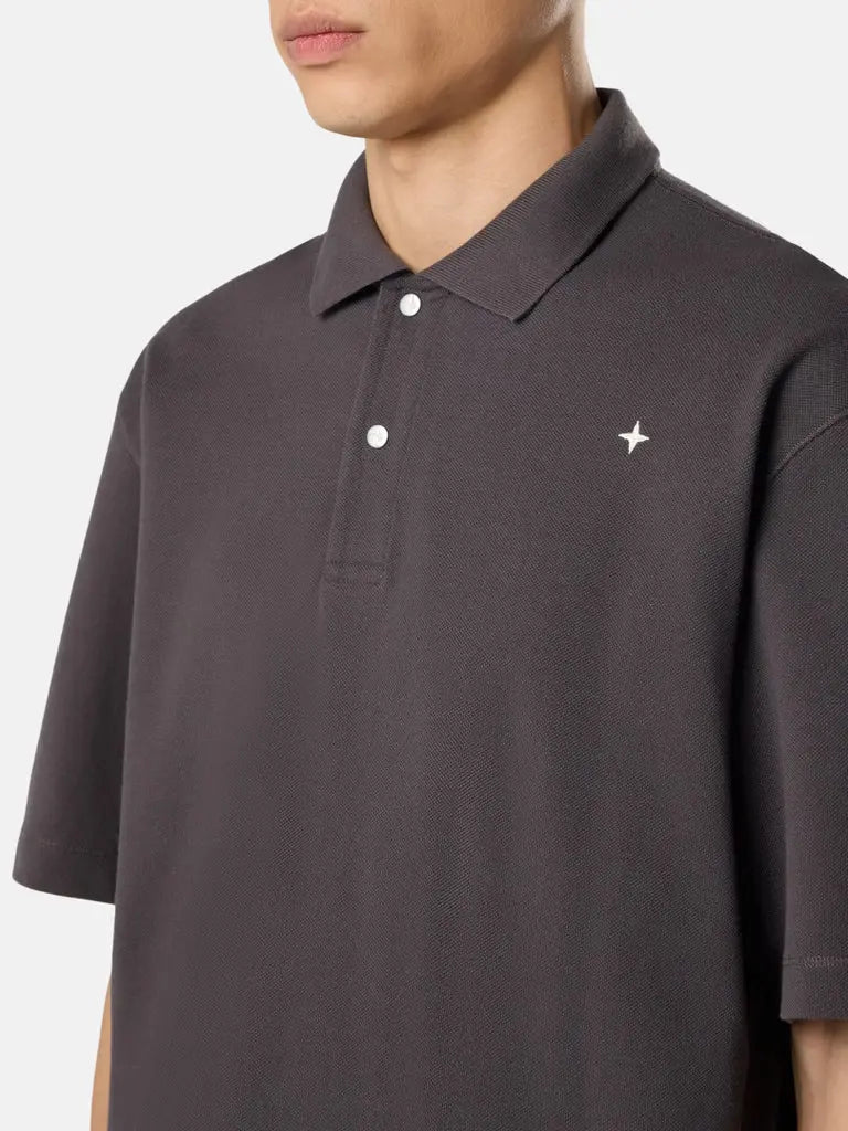 Polo coupe regular à manches courtes avec fermeture par boutons-pression - CALVERO