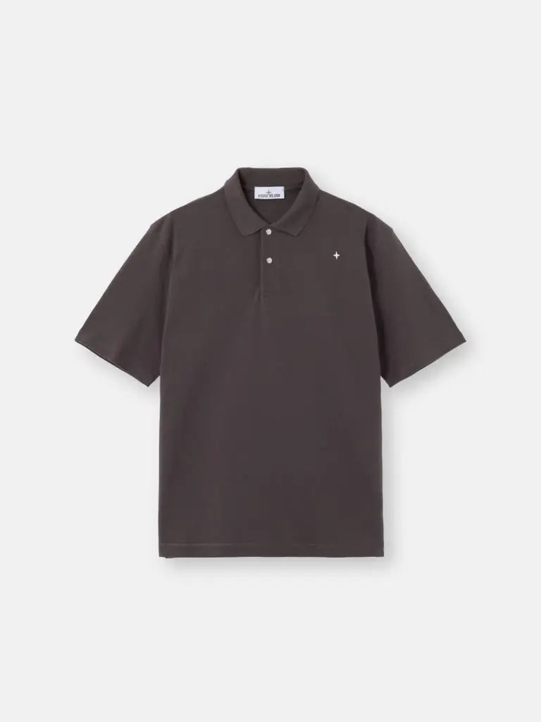 Polo coupe regular à manches courtes avec fermeture par boutons-pression - CALVERO