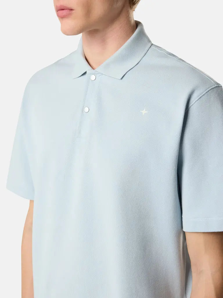 Polo coupe regular à manches courtes avec fermeture par boutons-pression - CALVERO
