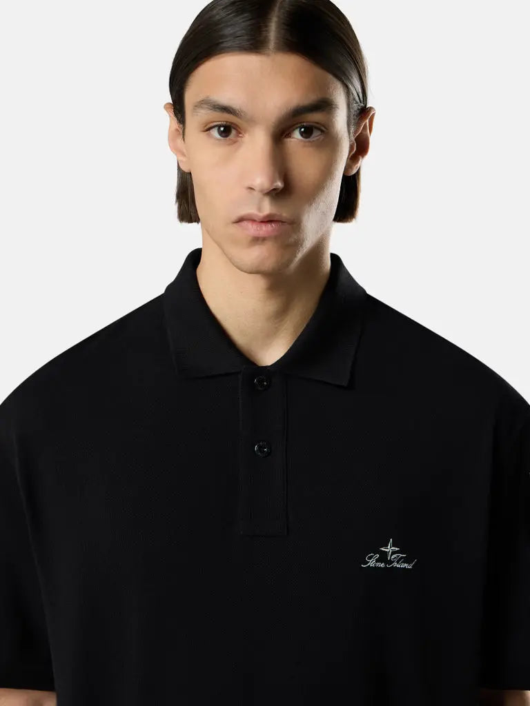 Polo coupe regular à manches courtes avec logo brodé - CALVERO