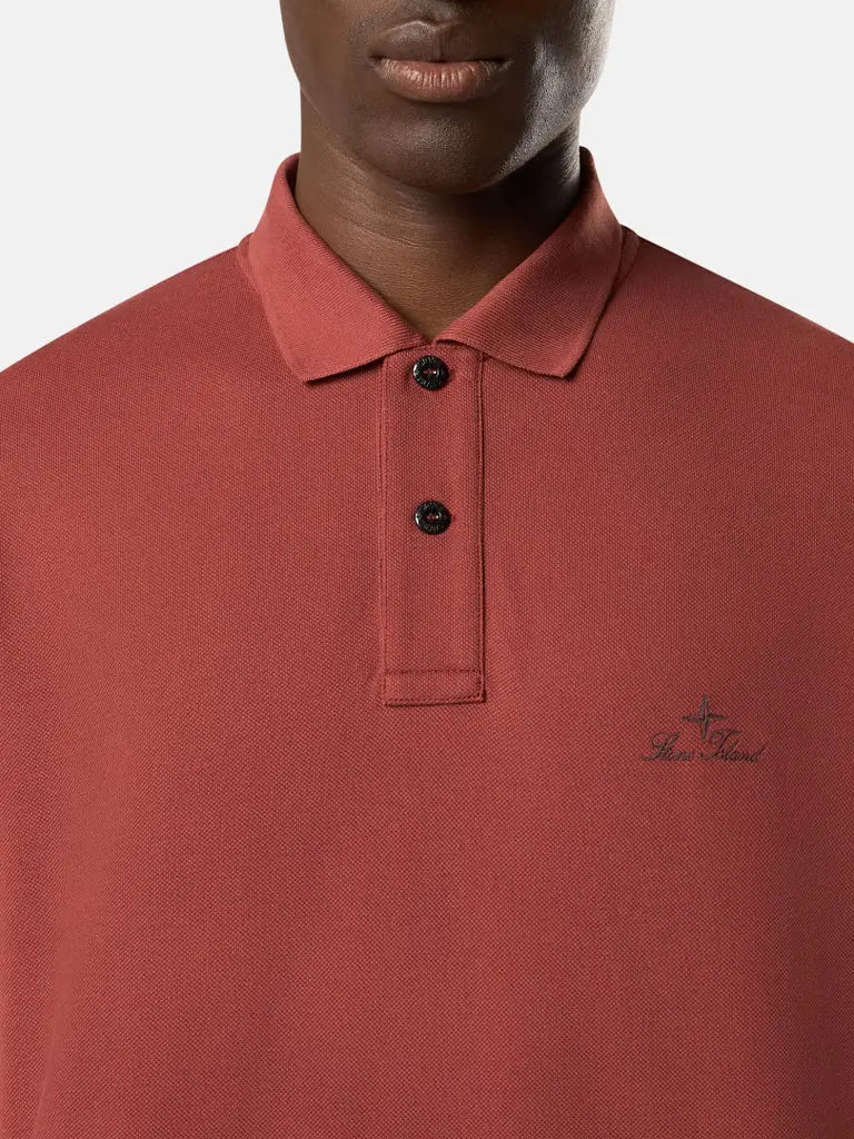 Polo coupe regular à manches courtes avec logo brod - CALVERO