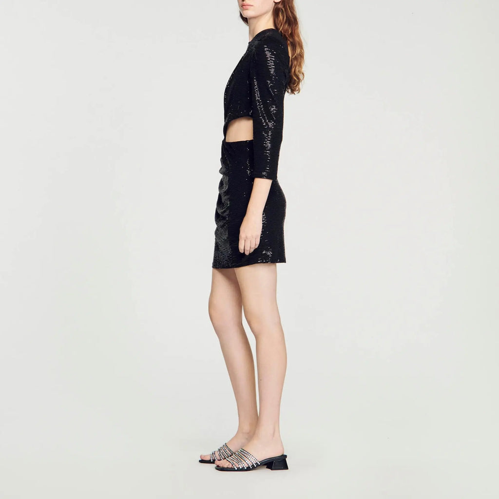 Robe courte à sequins - CALVERO