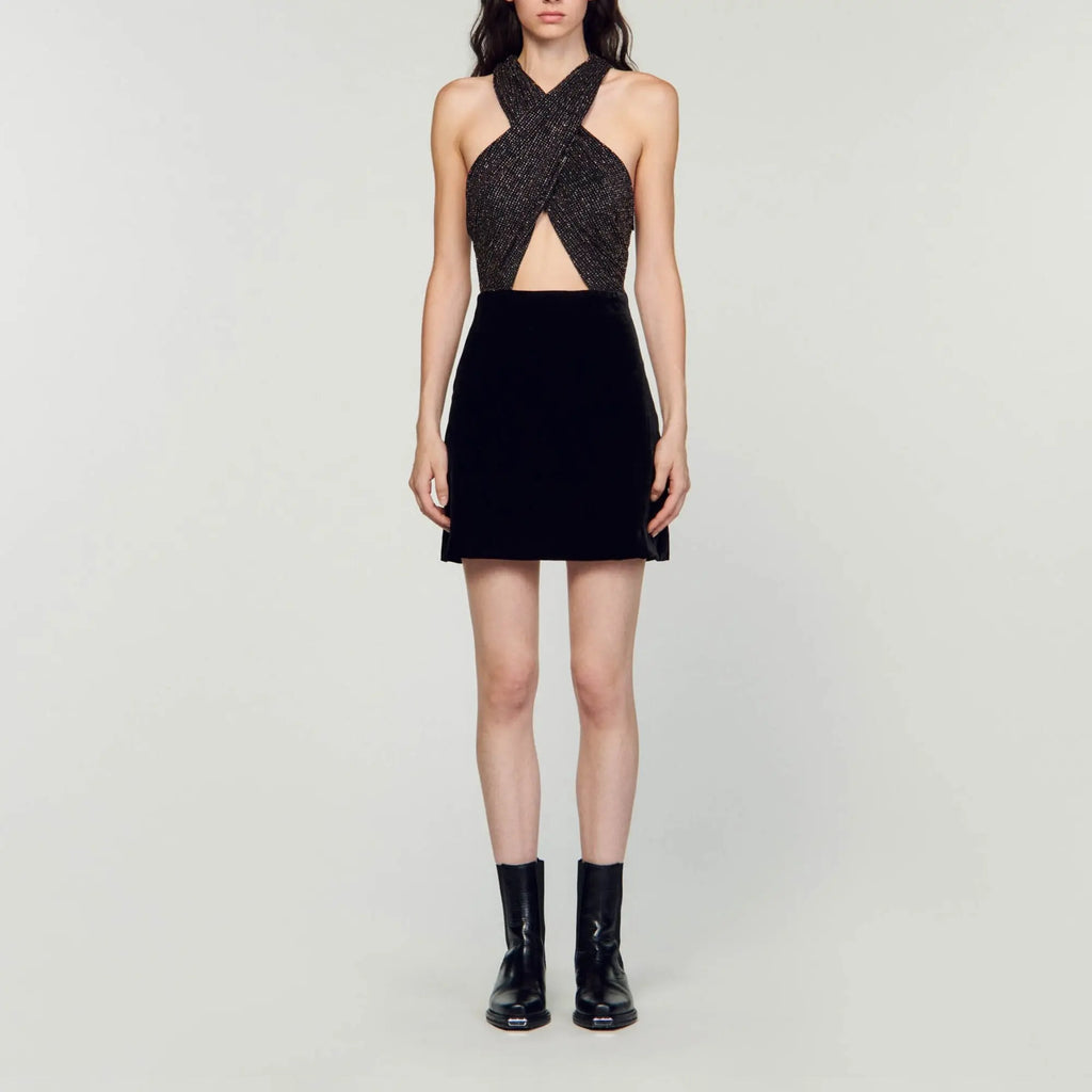 Robe courte bimatière - CALVERO