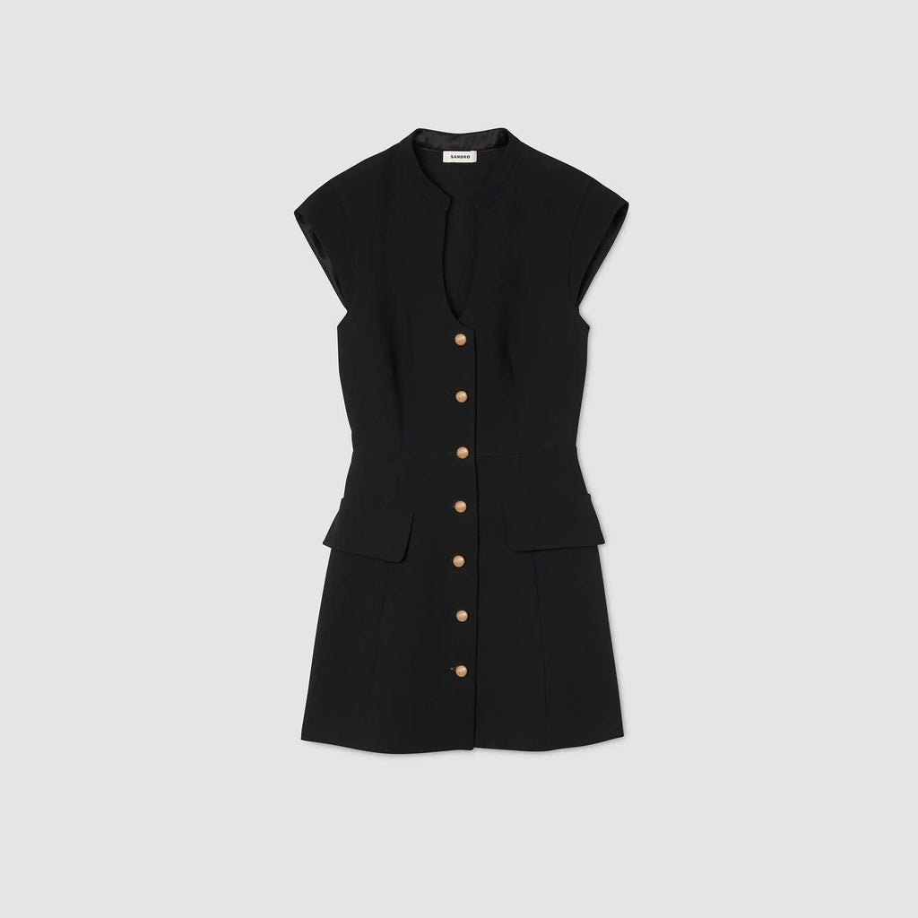 Robe courte boutonnée - CALVERO