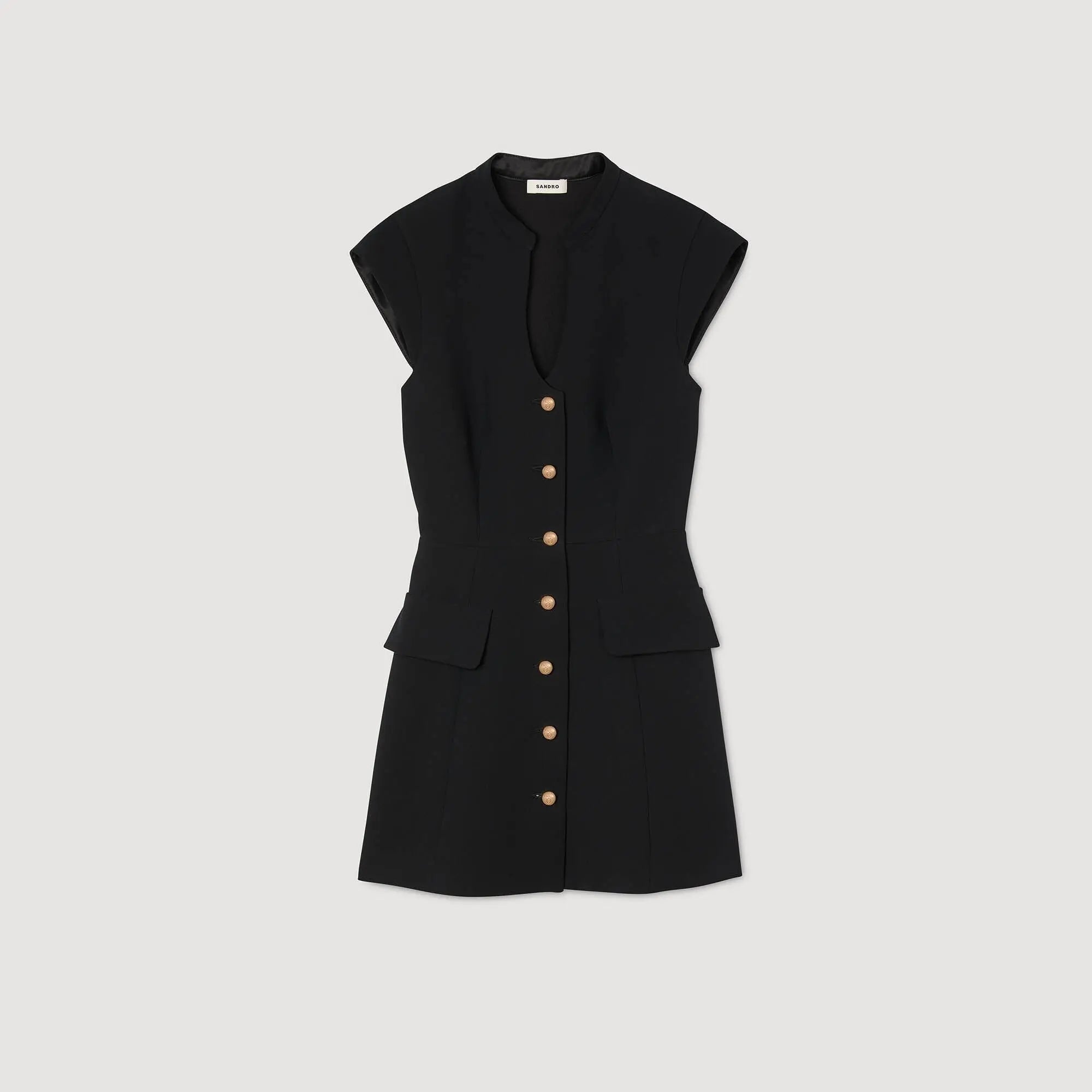 Robe courte boutonnée - CALVERO