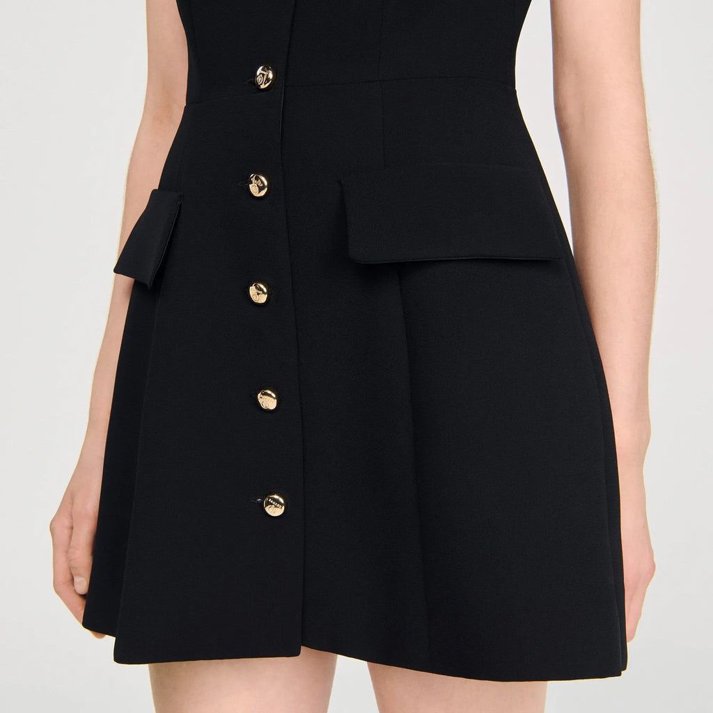 Robe courte boutonnée - CALVERO