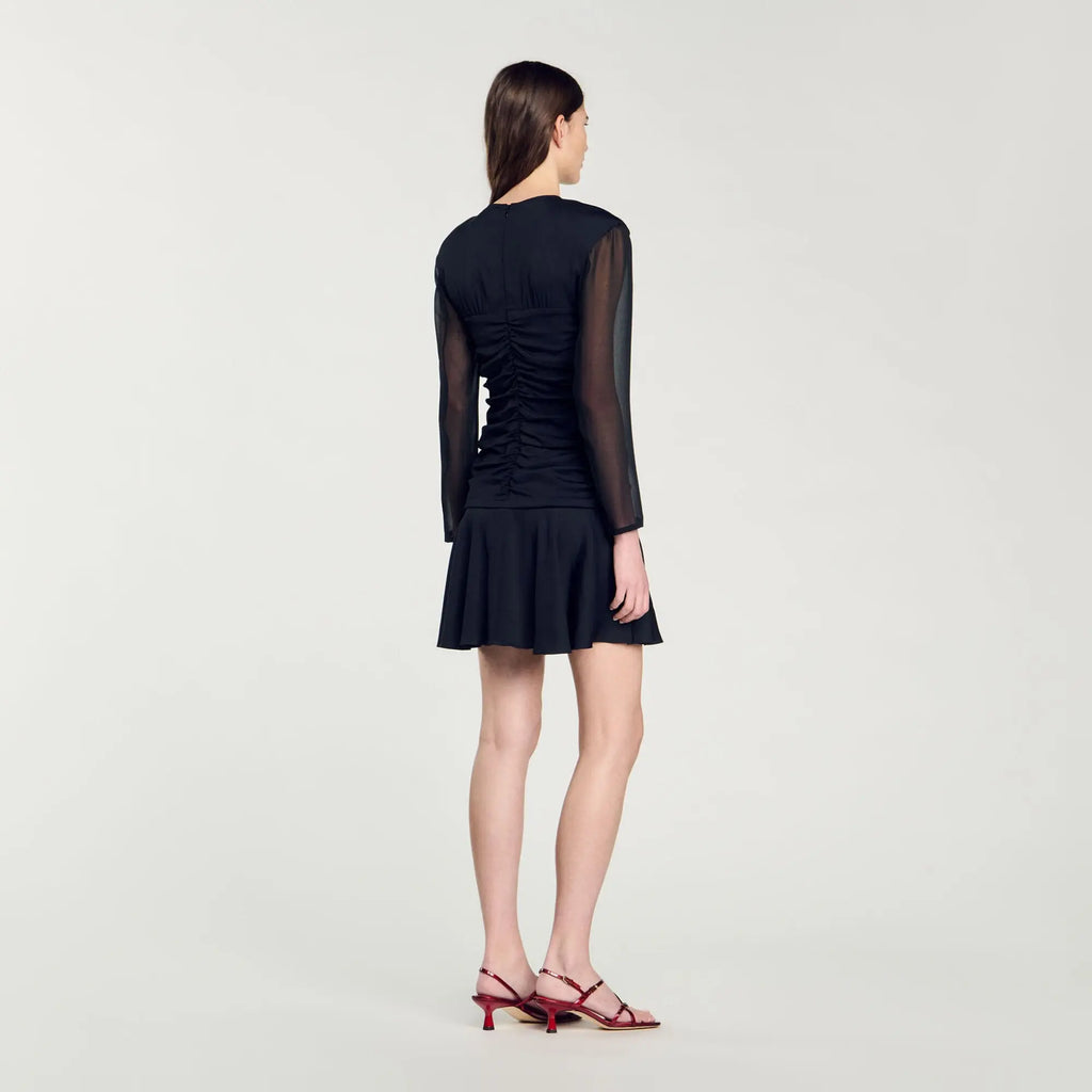 Robe courte drapée - CALVERO