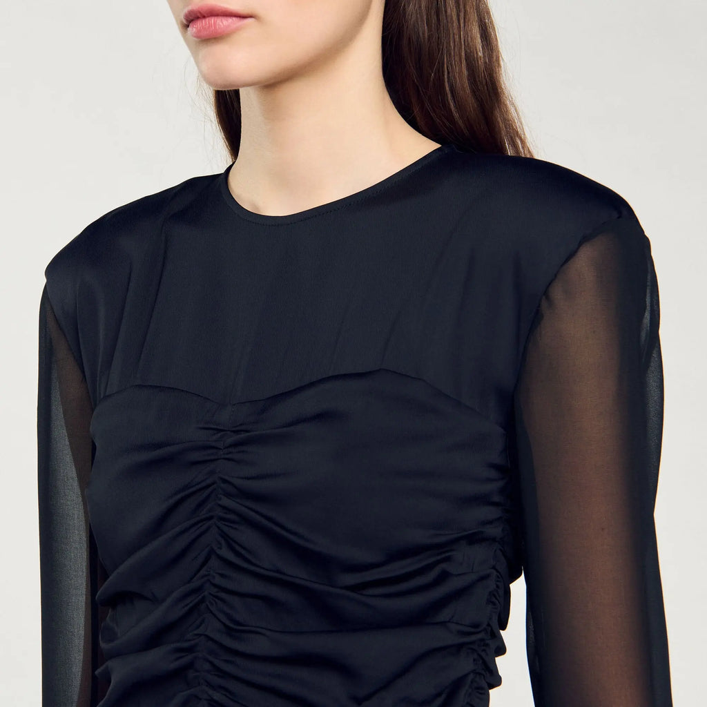 Robe courte drapée - CALVERO