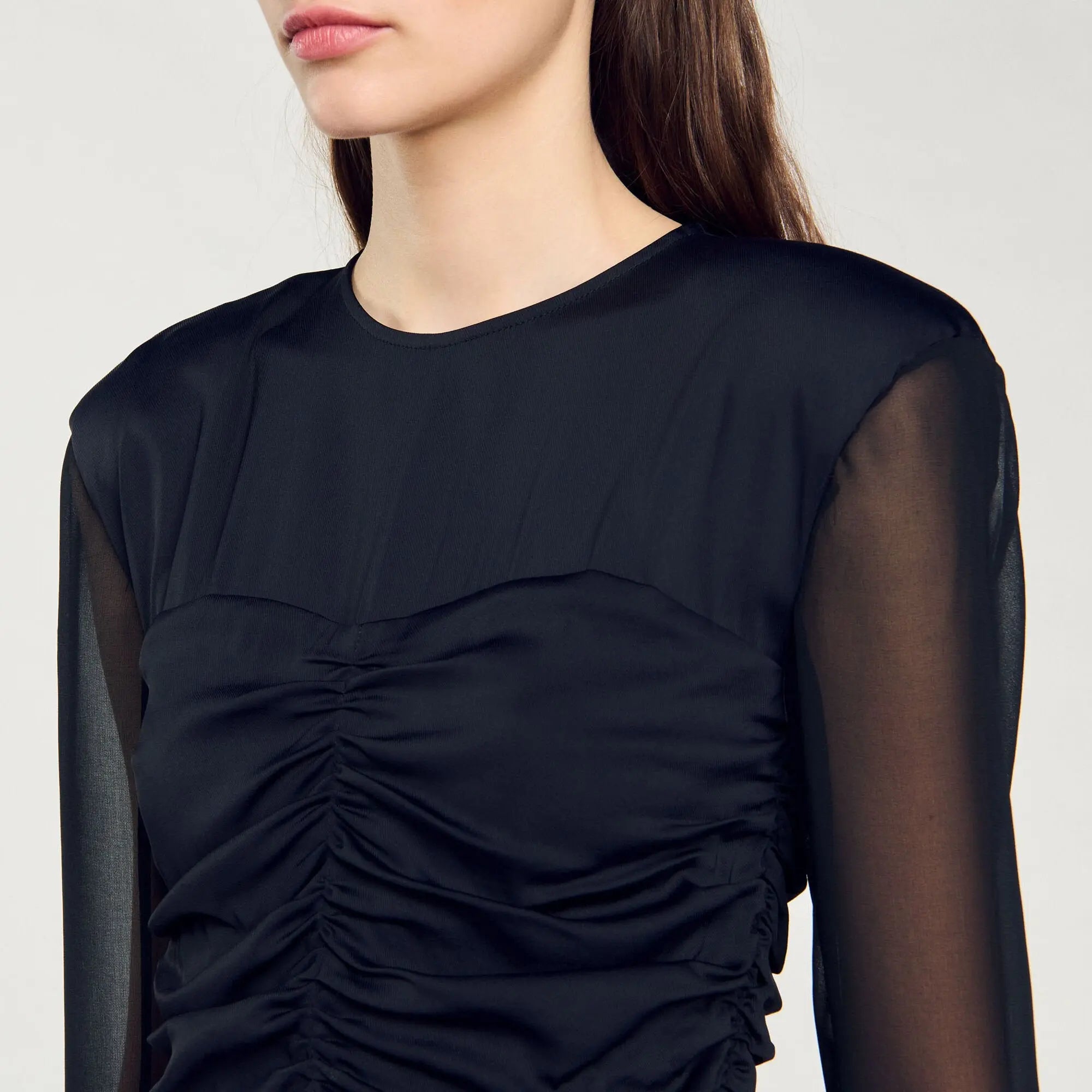 Robe courte drapée - CALVERO