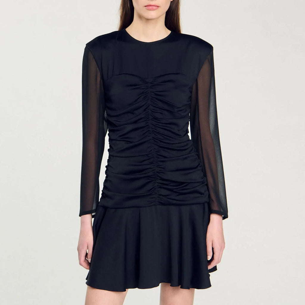 Robe courte drapée - CALVERO