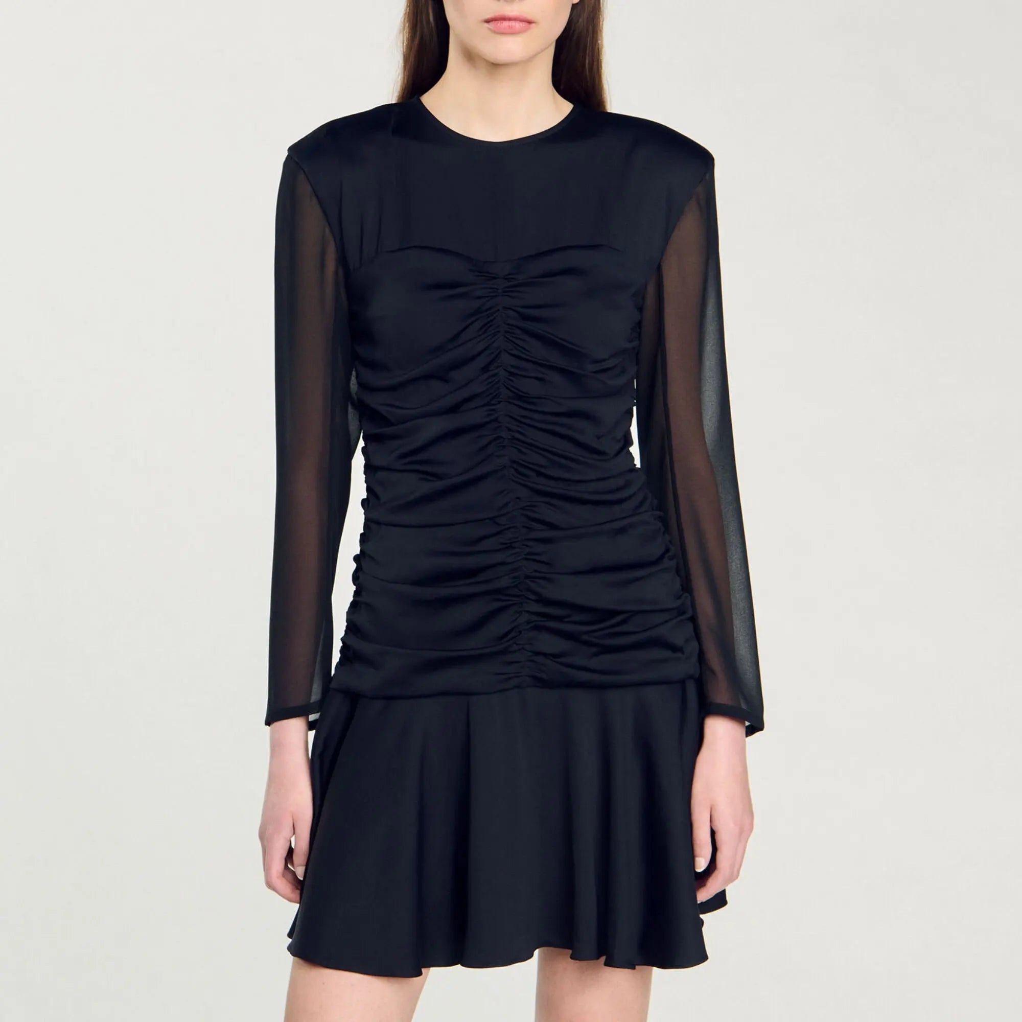 Robe courte drapée - CALVERO