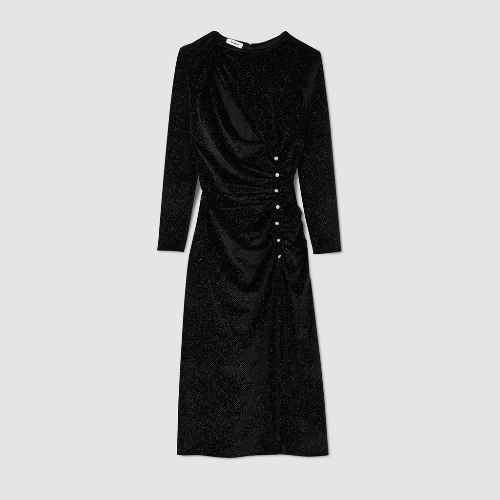 Robe en velours strassé - CALVERO