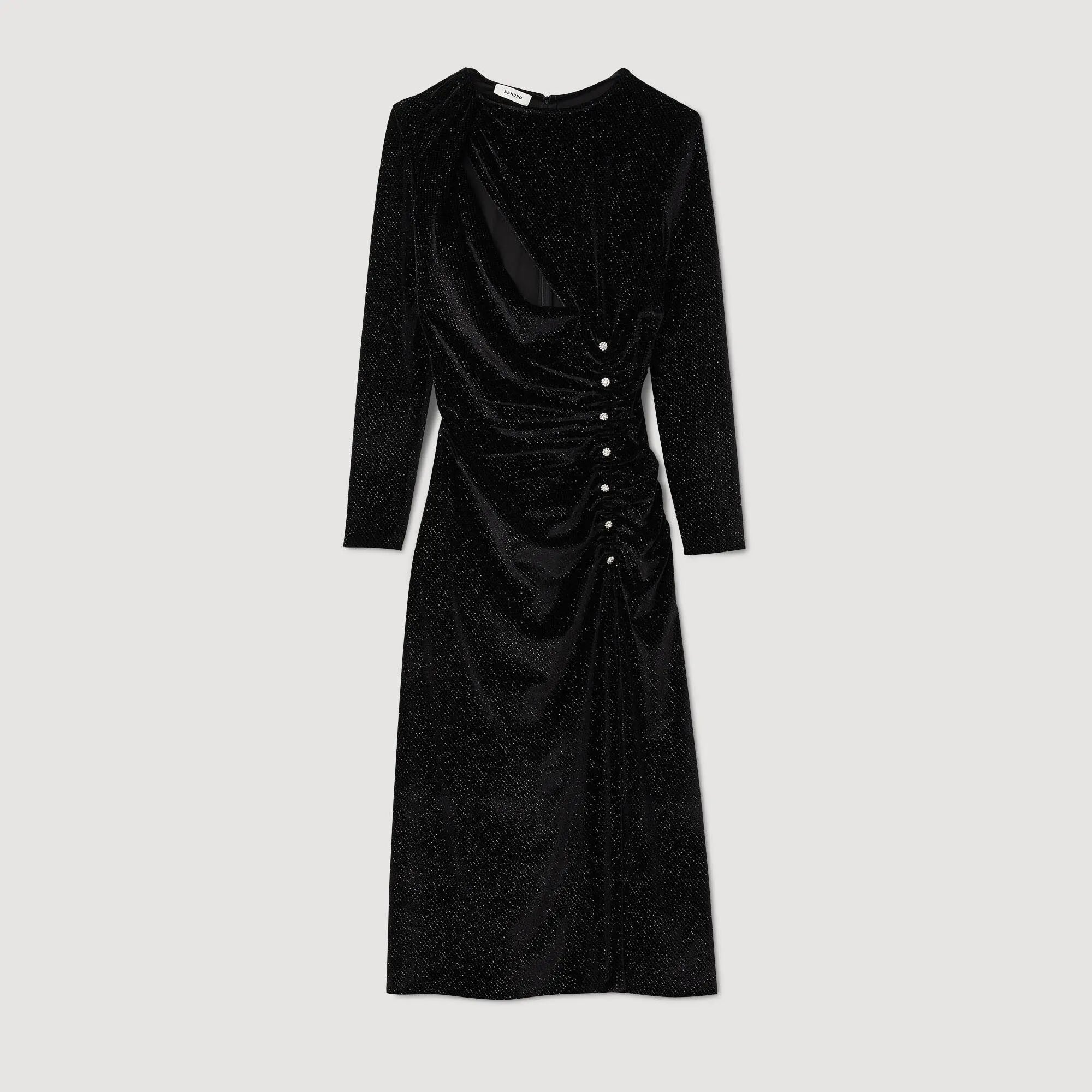 Robe en velours strassé - CALVERO