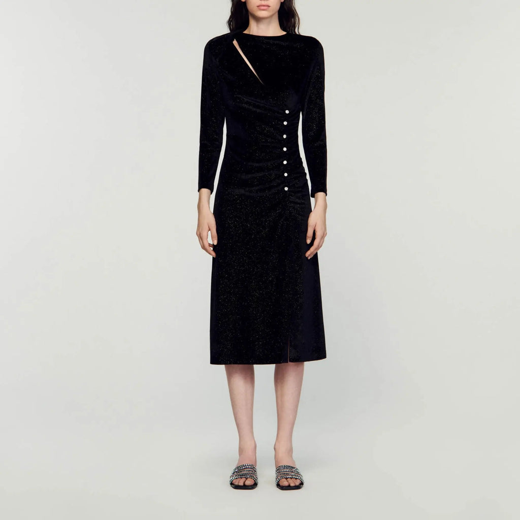 Robe en velours strassé - CALVERO