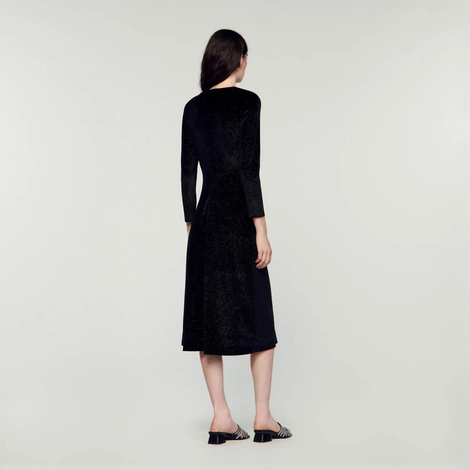 Robe en velours strassé - CALVERO