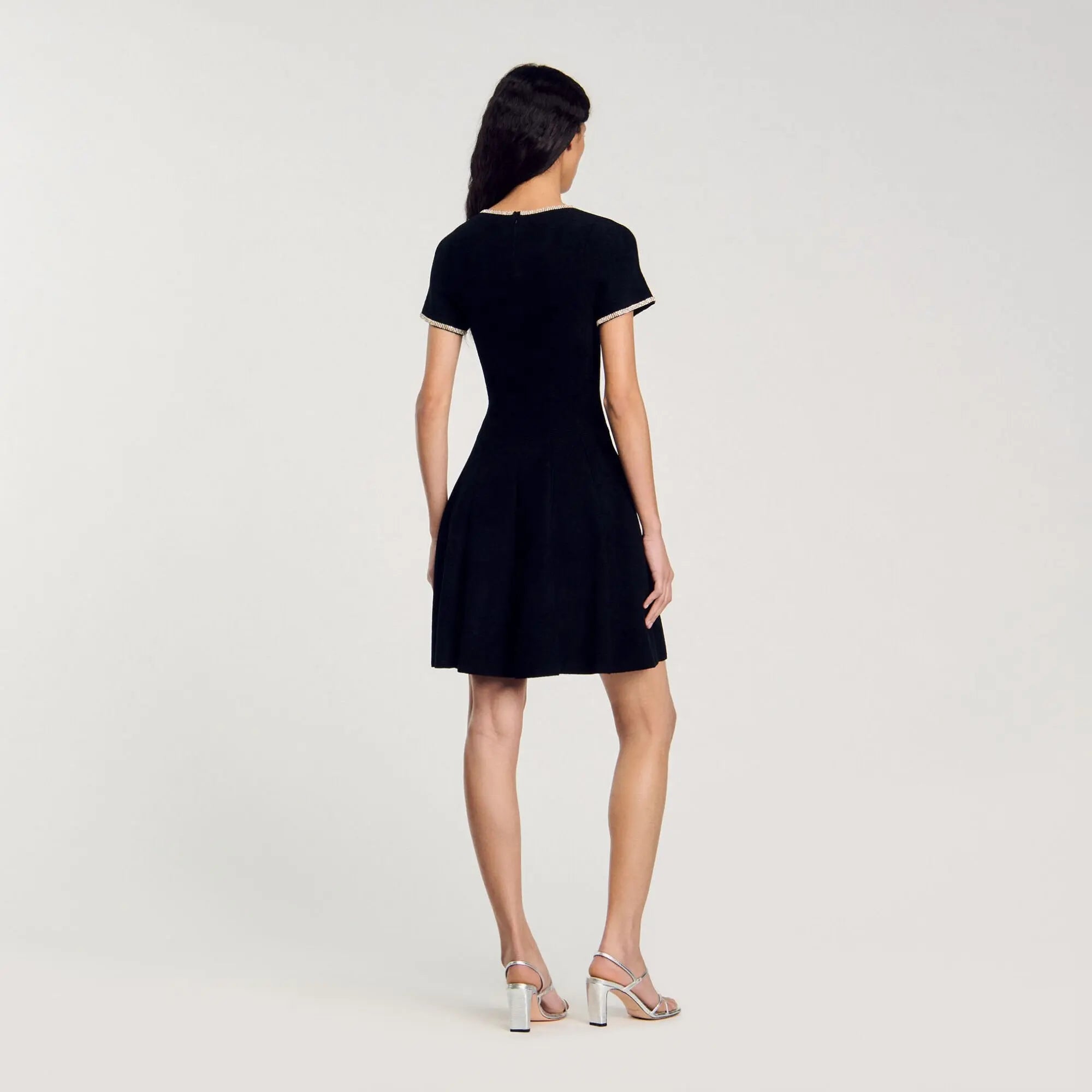 Robe en velours strassée - CALVERO