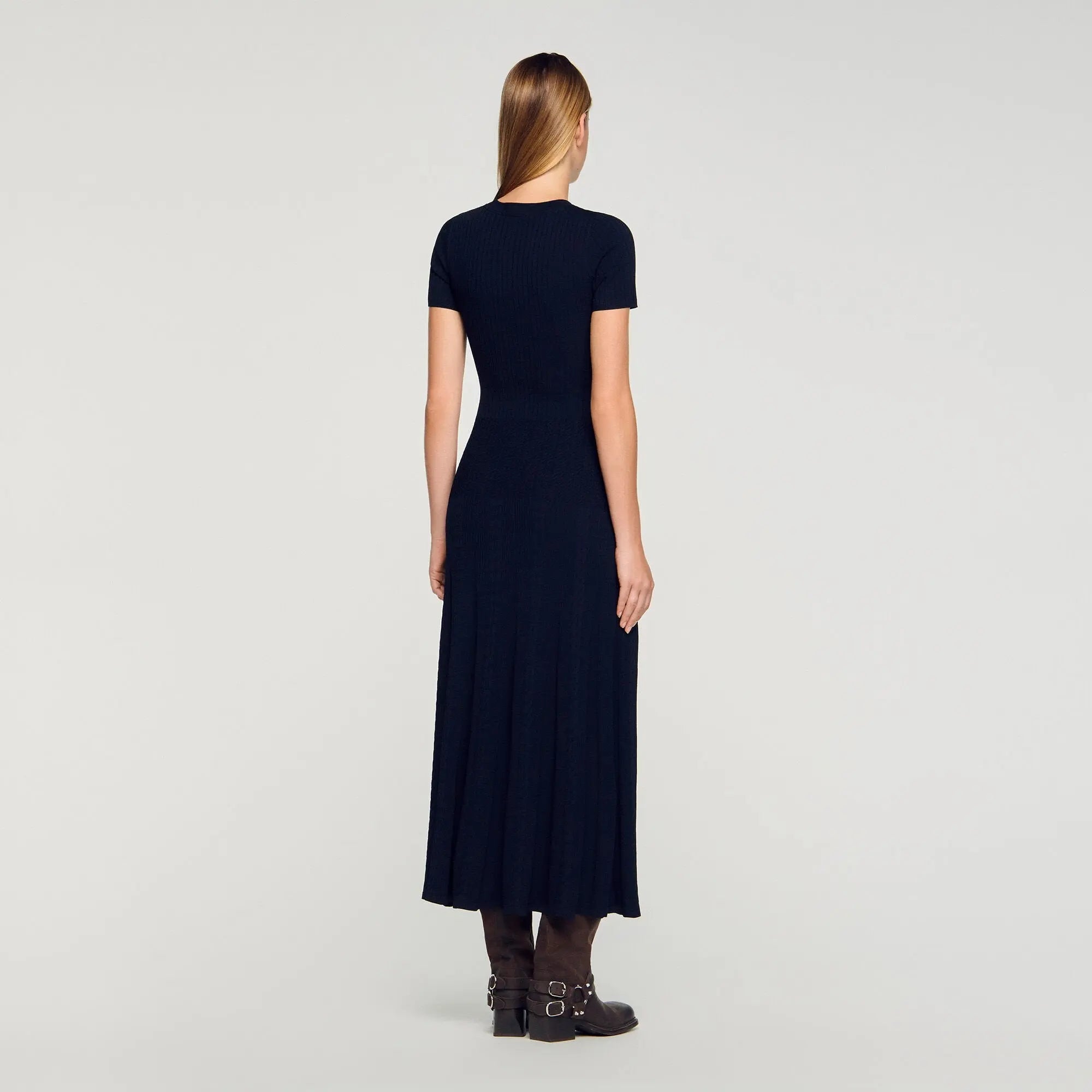 Robe longue en maille - CALVERO