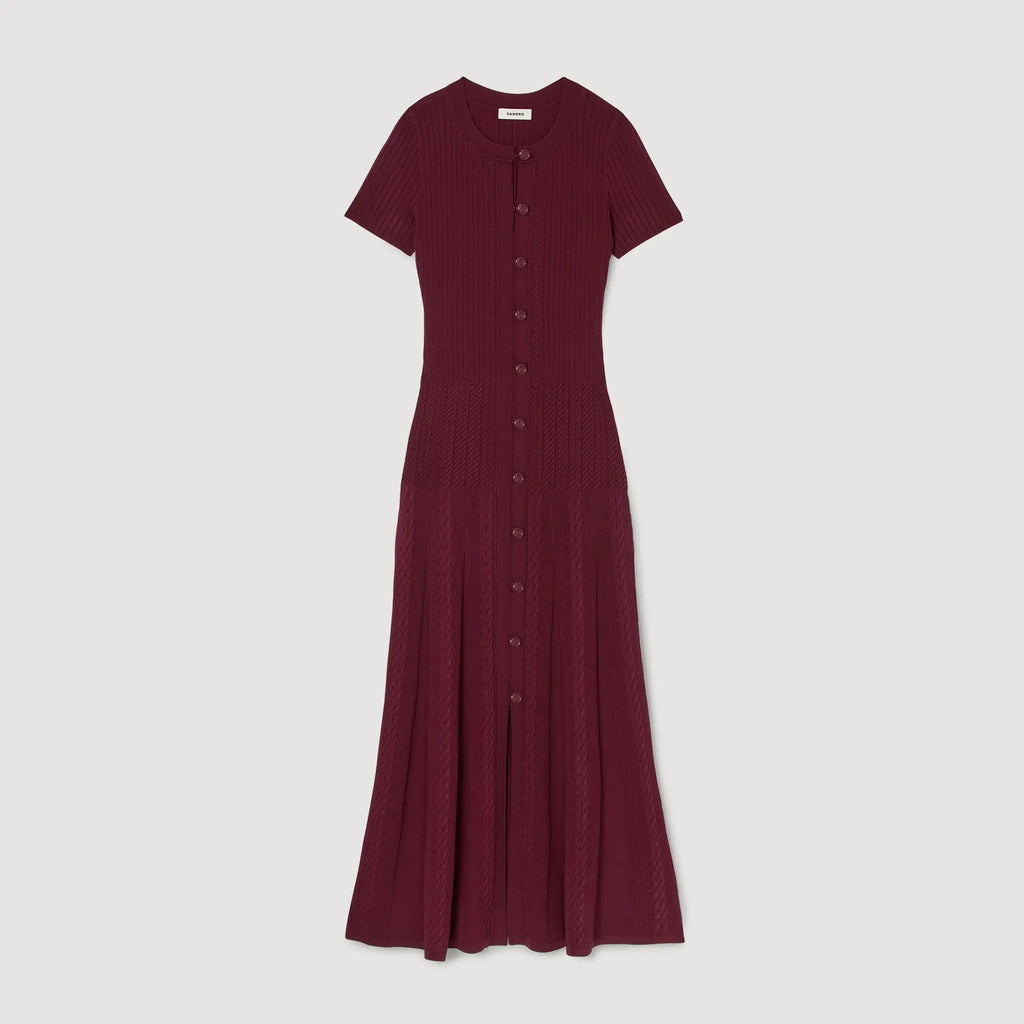 Robe longue en maille - CALVERO