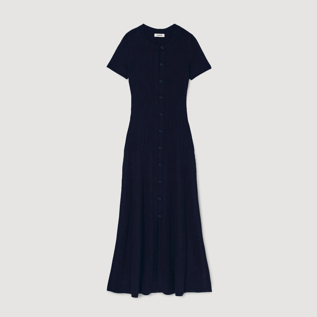 Robe longue en maille - CALVERO