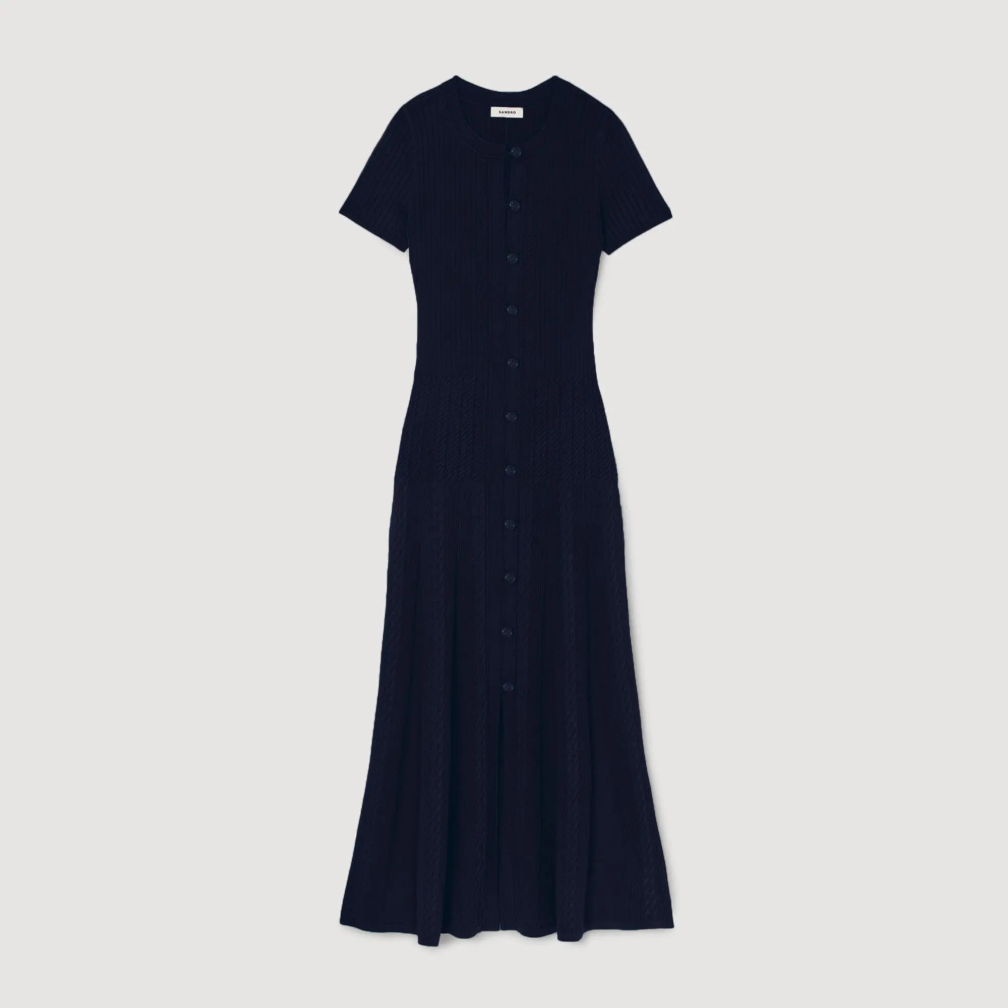 Robe longue en maille - CALVERO