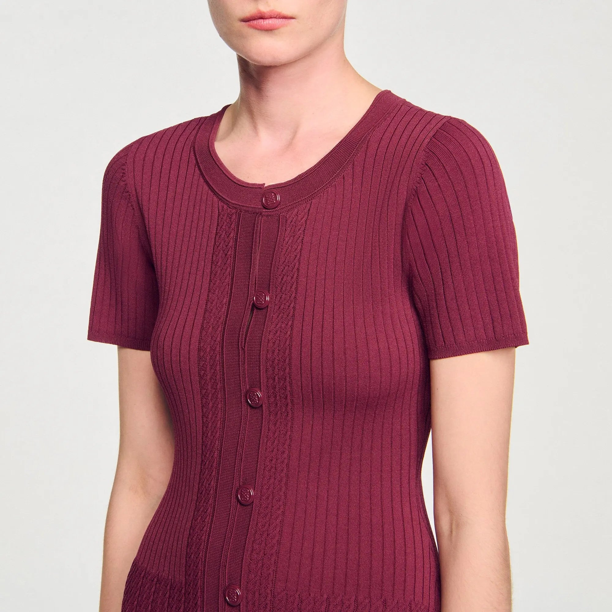 Robe longue en maille - CALVERO