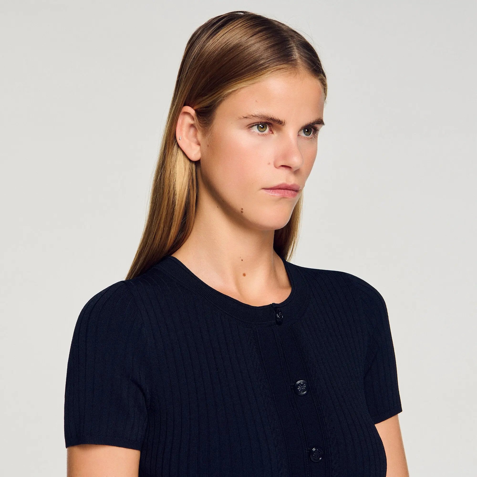 Robe longue en maille - CALVERO