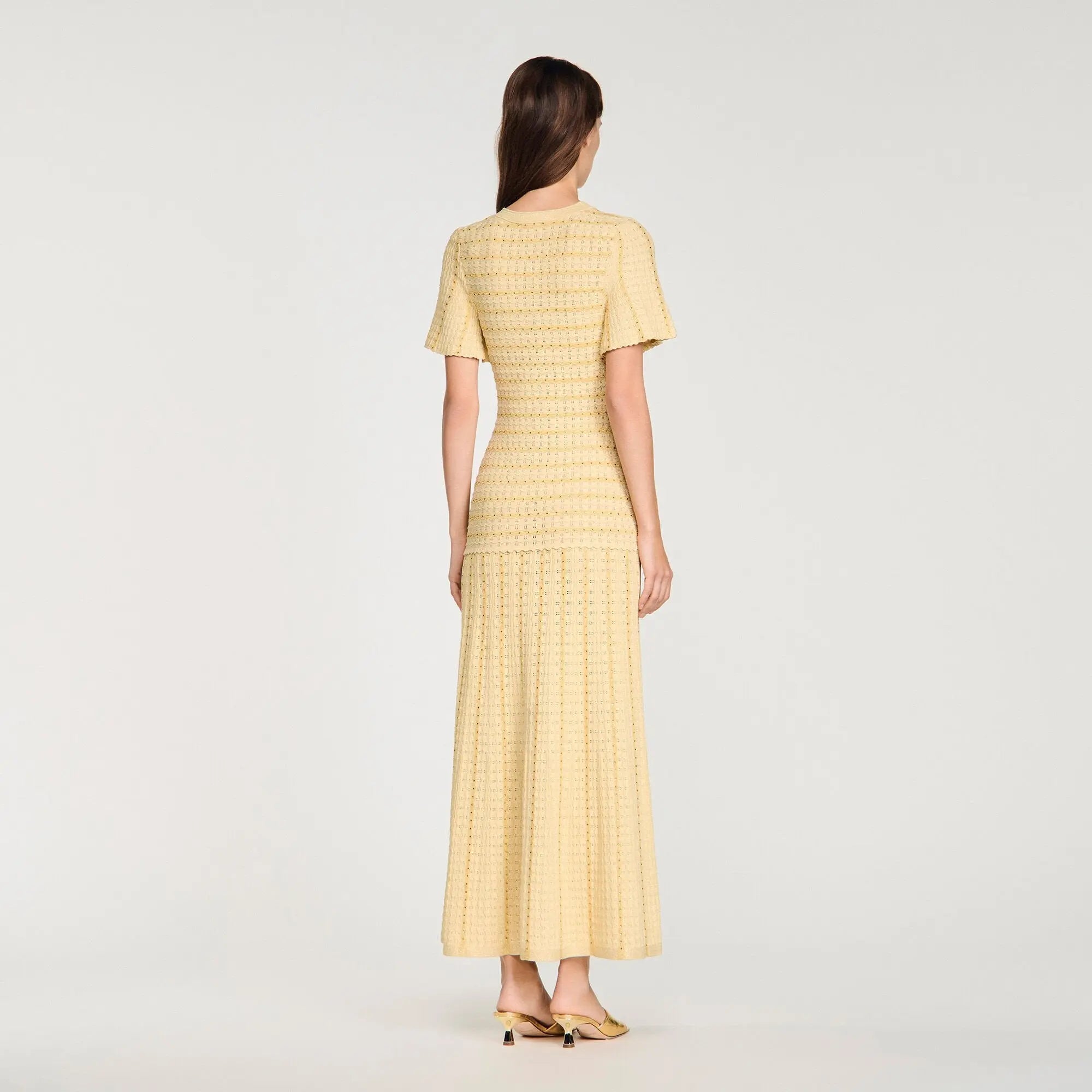 Robe longue maille strassée - CALVERO
