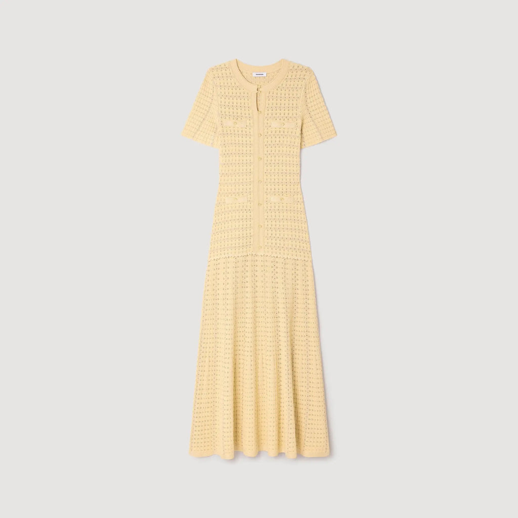 Robe longue maille strassée - CALVERO