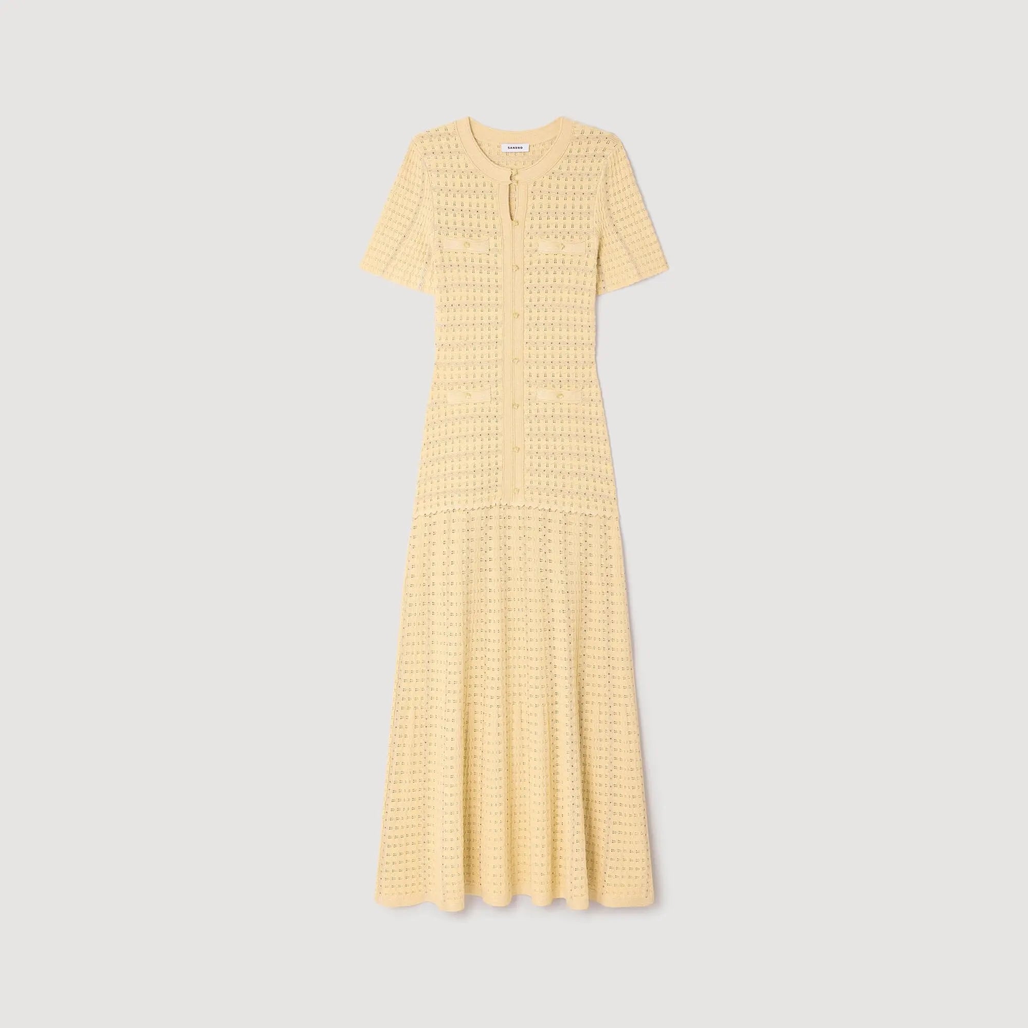 Robe longue maille strassée - CALVERO