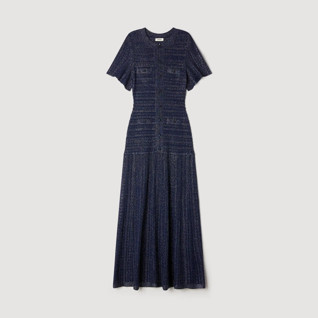 Robe longue maille strassée - CALVERO