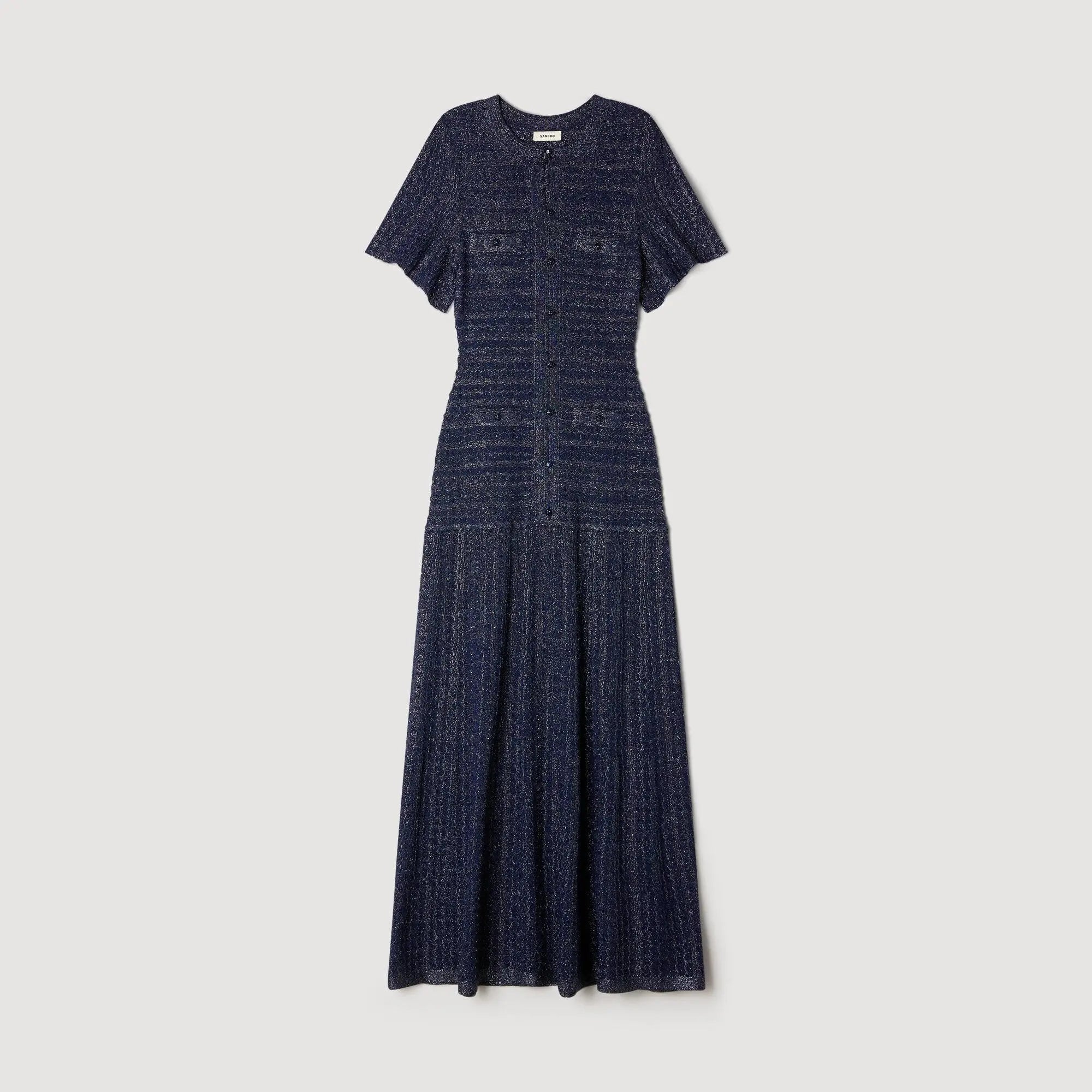 Robe longue maille strassée - CALVERO