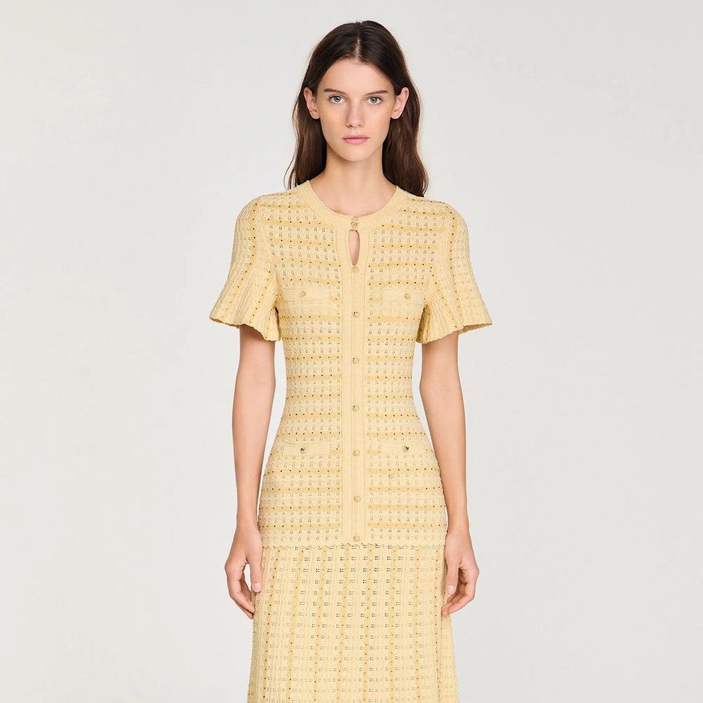 Robe longue maille strassée - CALVERO