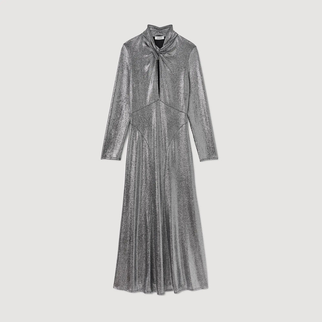 Robe longue métallisée - CALVERO