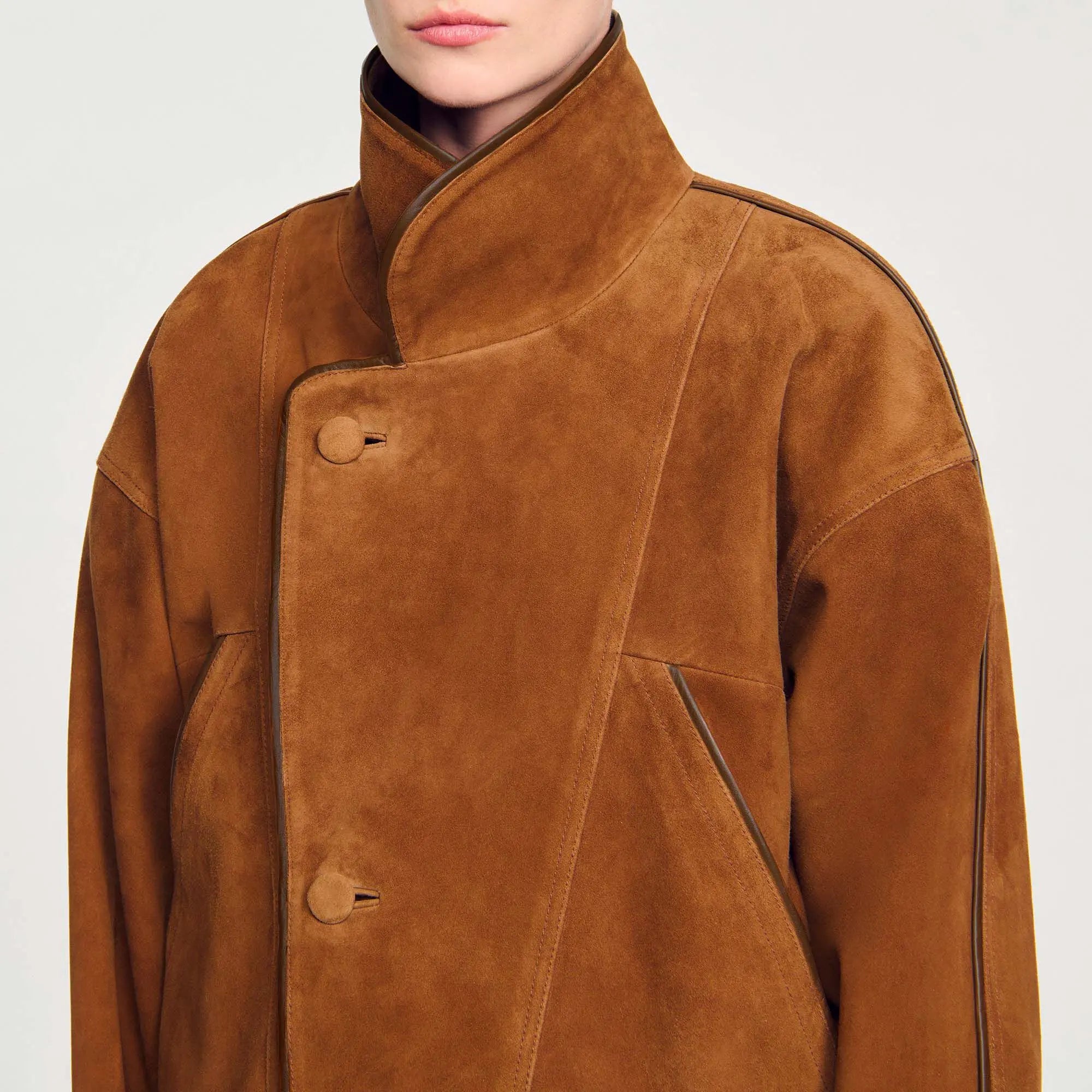 Blouson en daim oversize - CALVERO