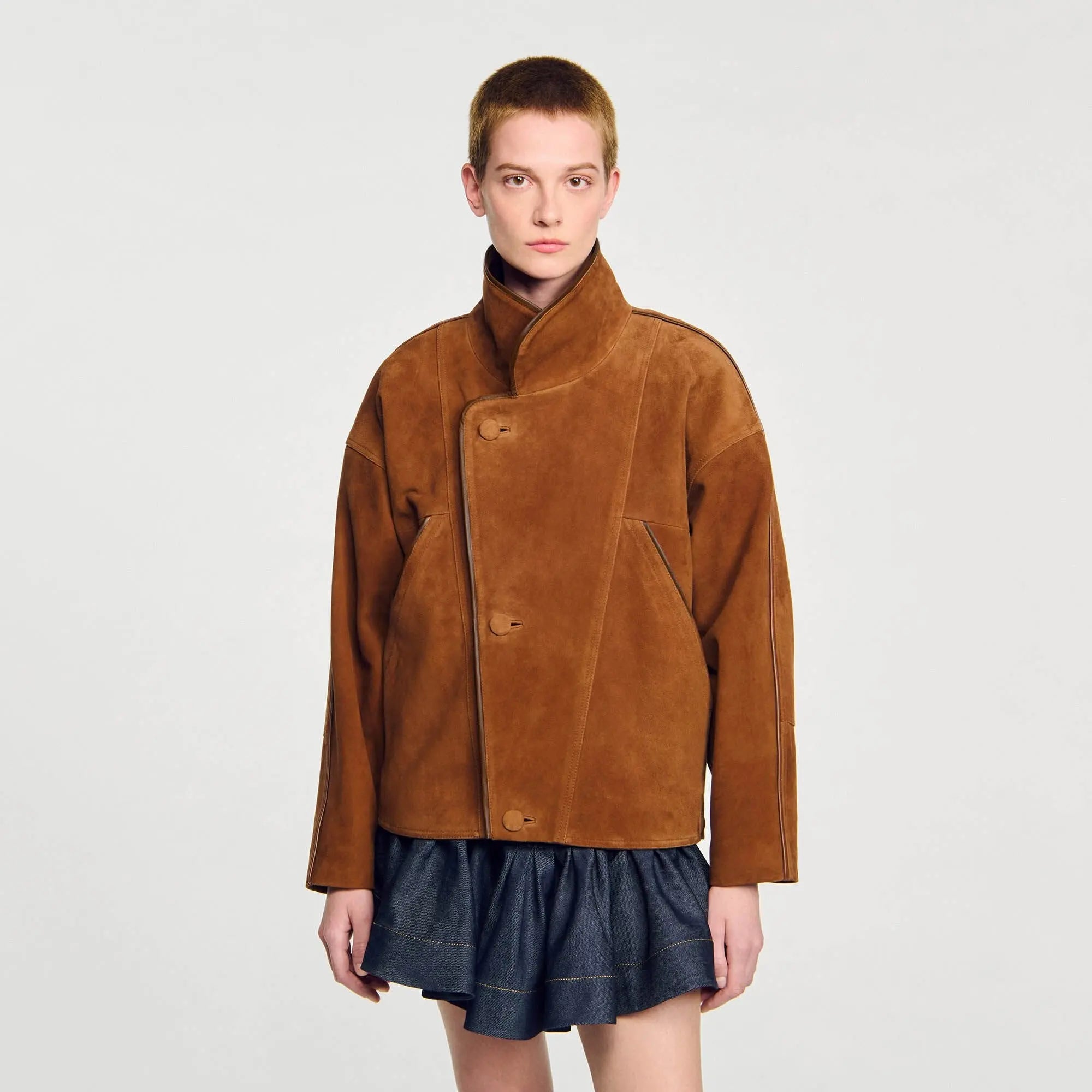 Blouson en daim oversize - CALVERO