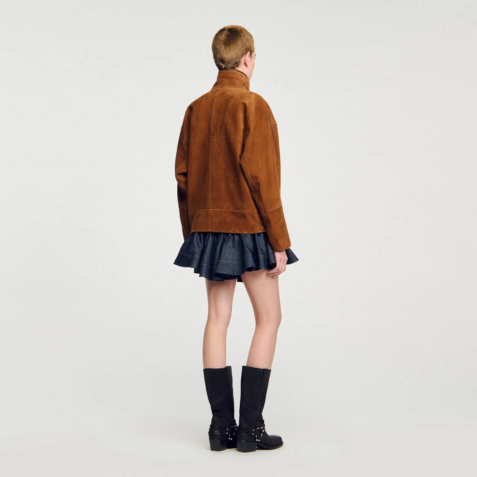 Blouson en daim oversize - CALVERO