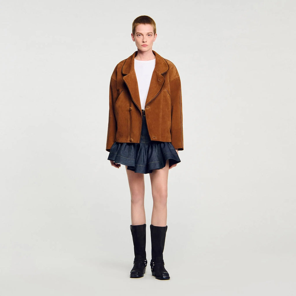 Blouson en daim oversize - CALVERO