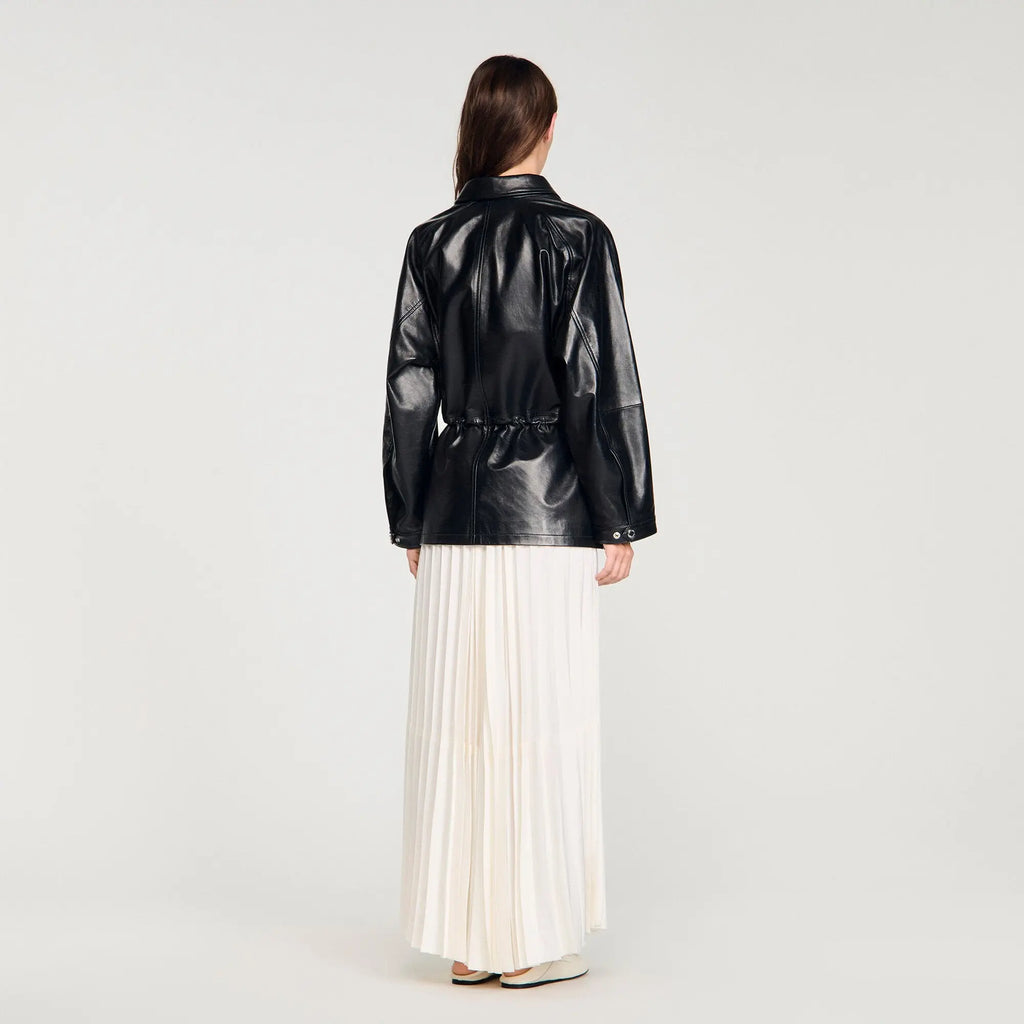 Blouson en cuir lisse - CALVERO