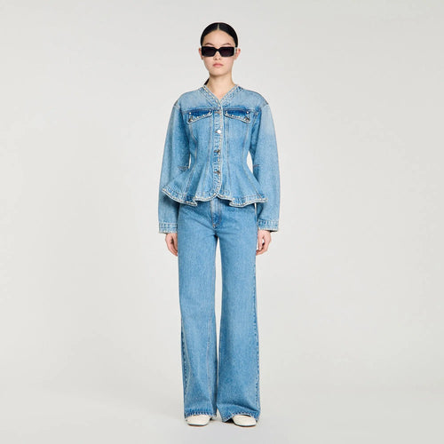 Blouson en jean perlé - CALVERO