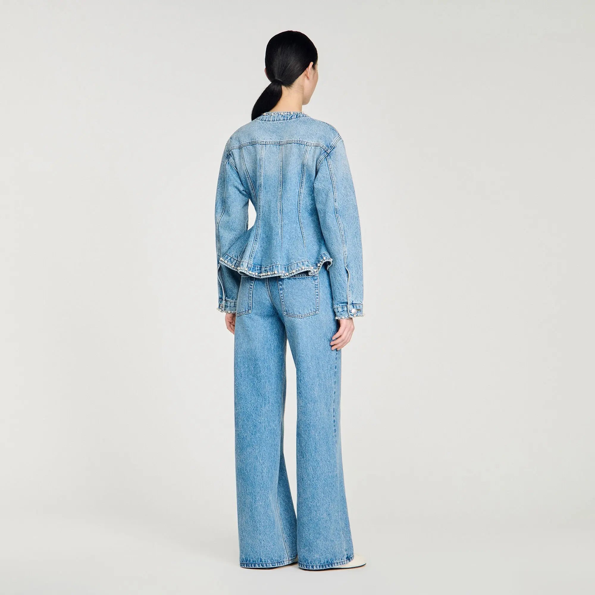 Blouson en jean perlé - CALVERO