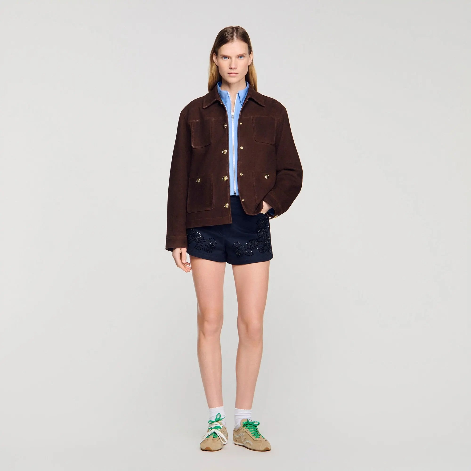 Blouson en suède - CALVERO
