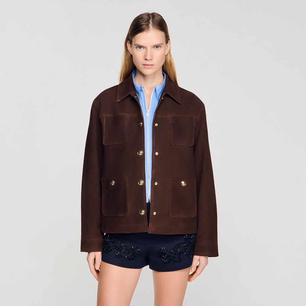 Blouson en suède - CALVERO