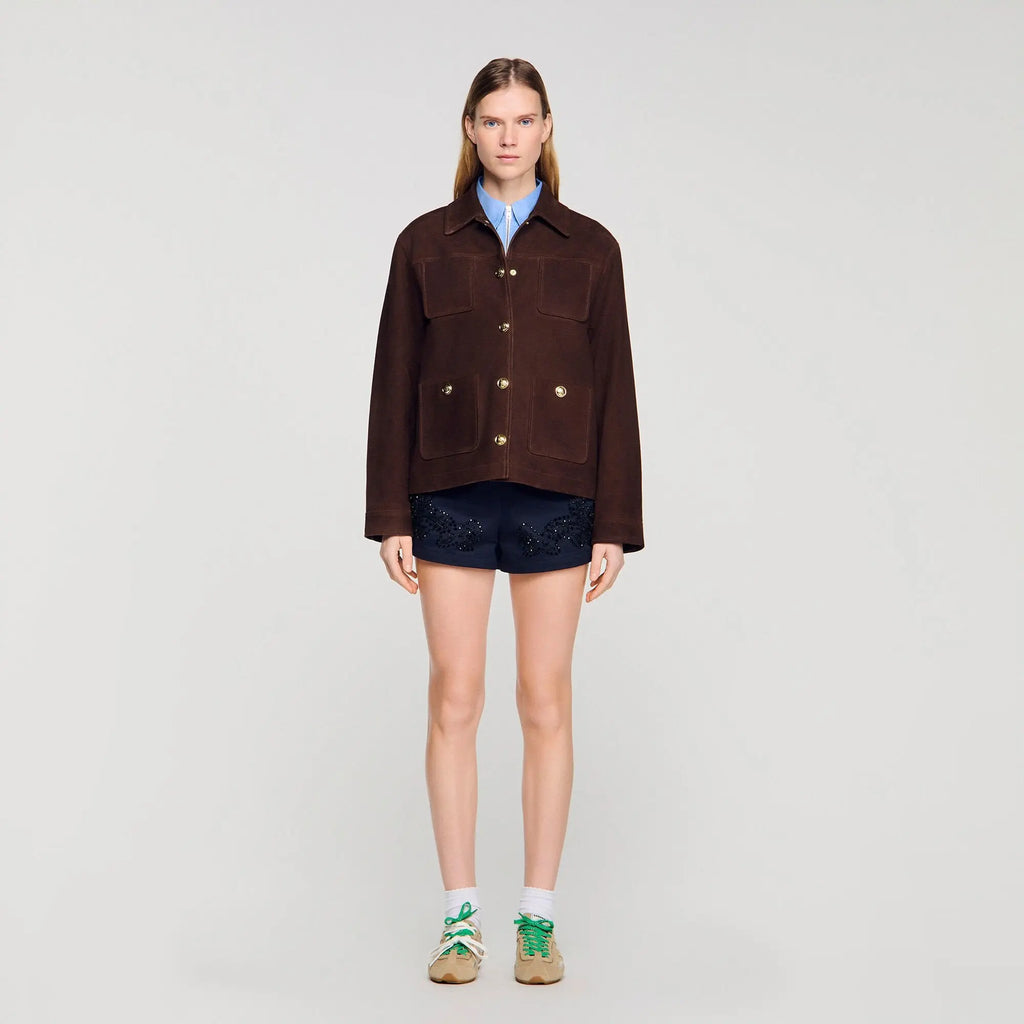 Blouson en suède - CALVERO