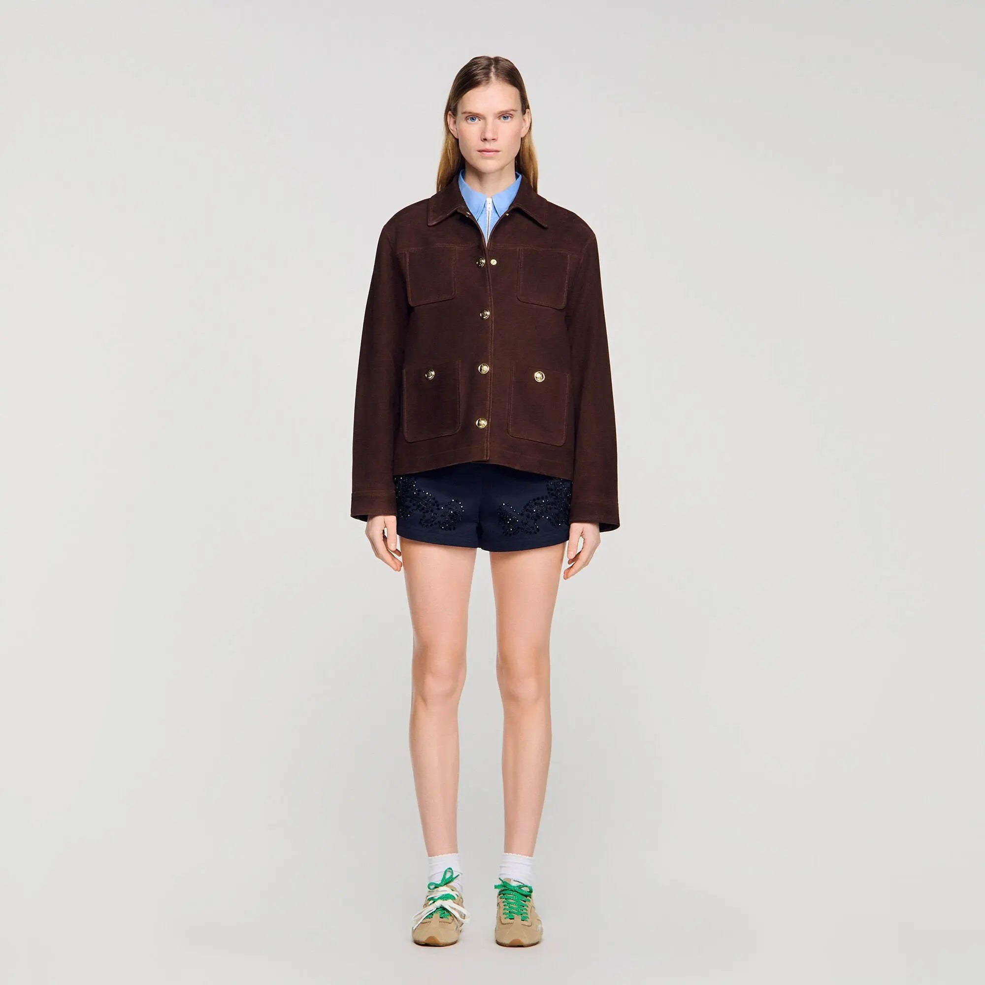 Blouson en suède - CALVERO