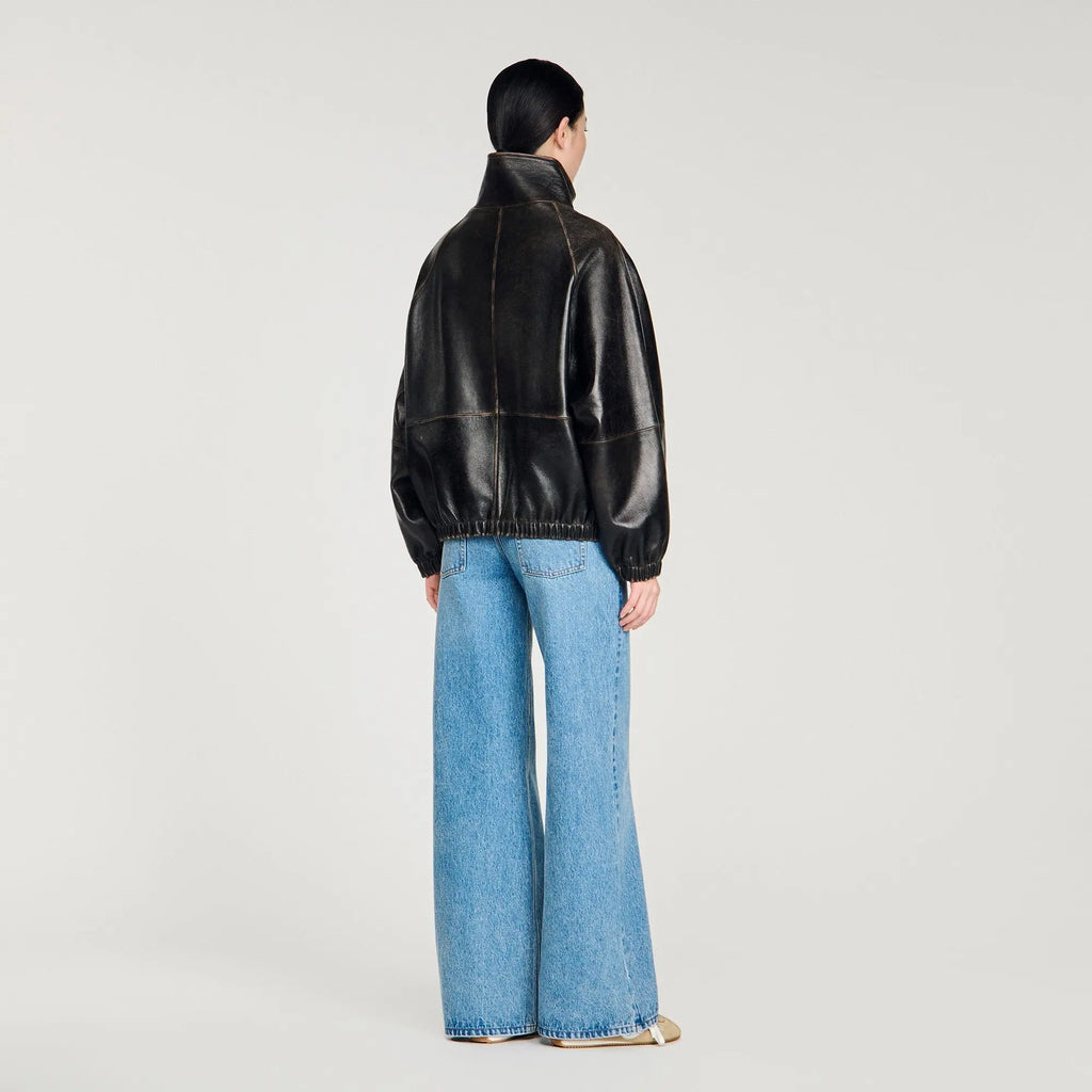 veste en cuir vieilli - CALVERO