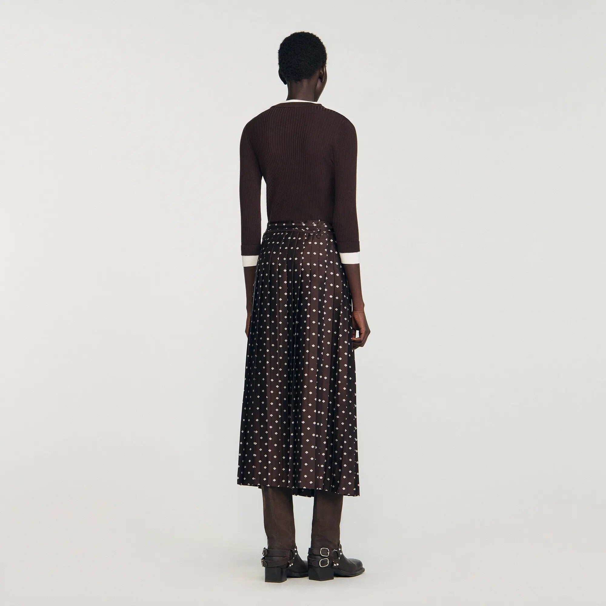 Jupe longue à imprimé foulard - CALVERO
