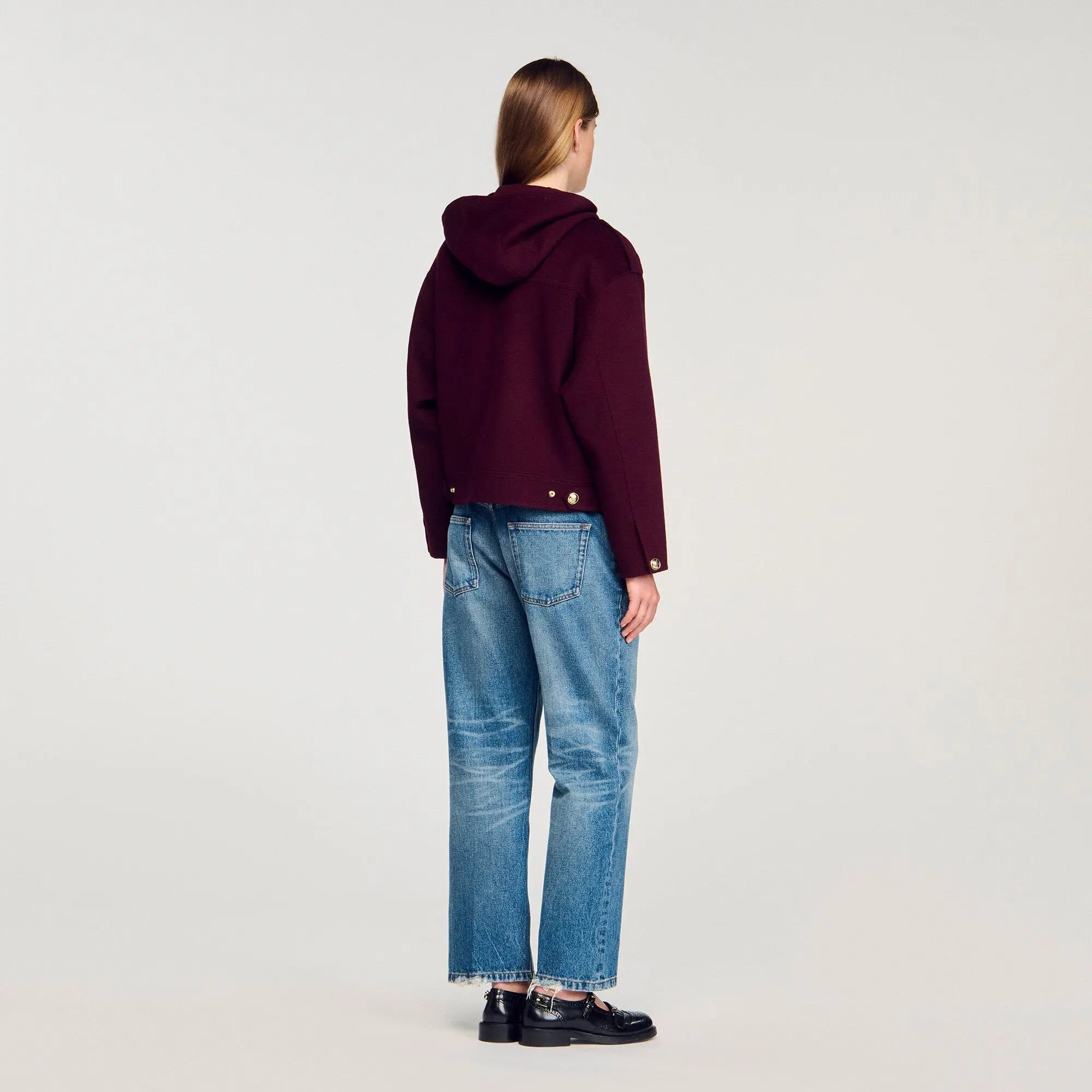 Veste à capuche en laine - CALVERO