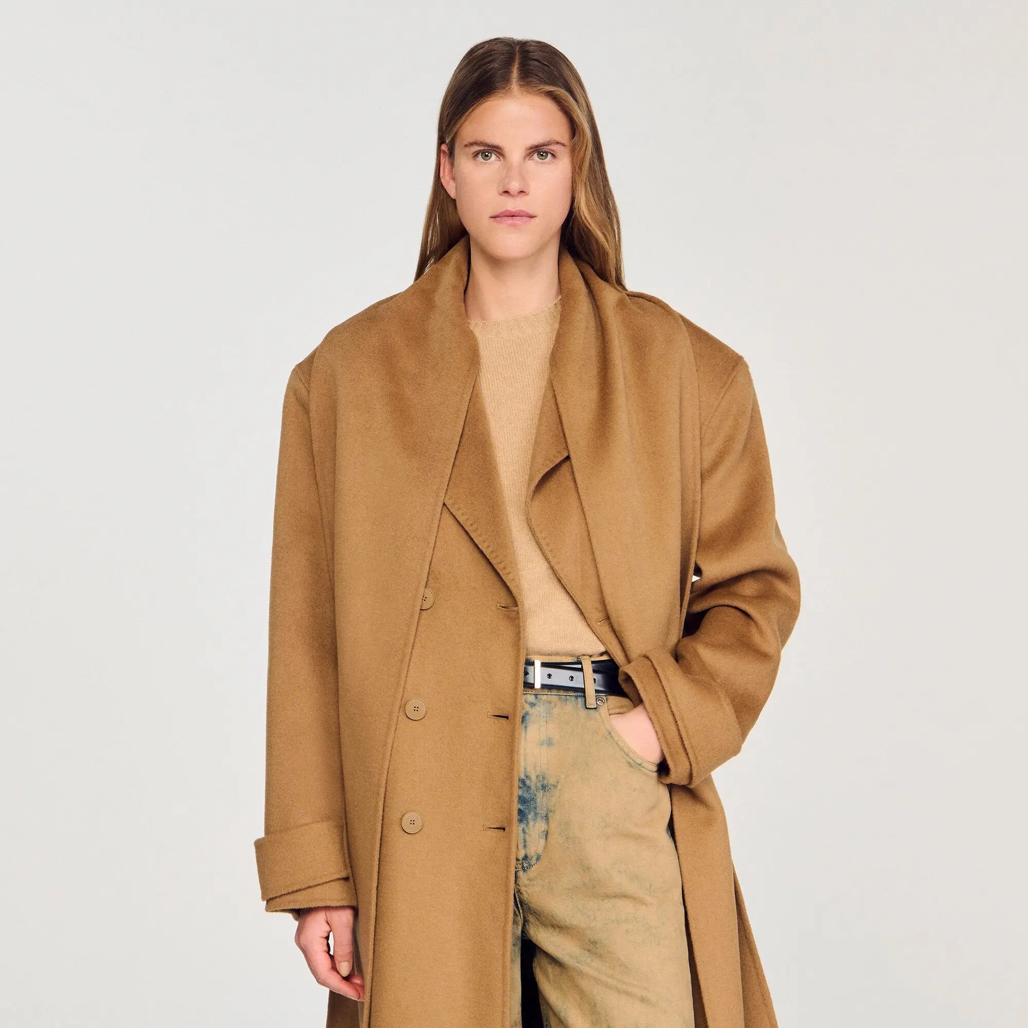 Manteau oversize en laine - CALVERO