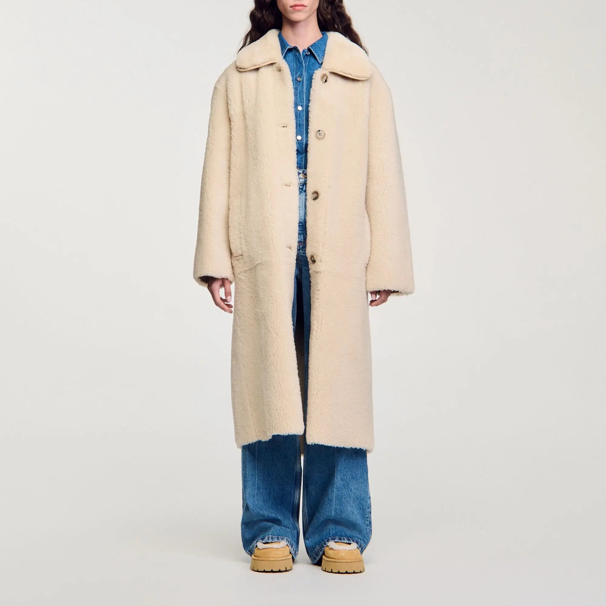 Manteau en peau lainée - CALVERO