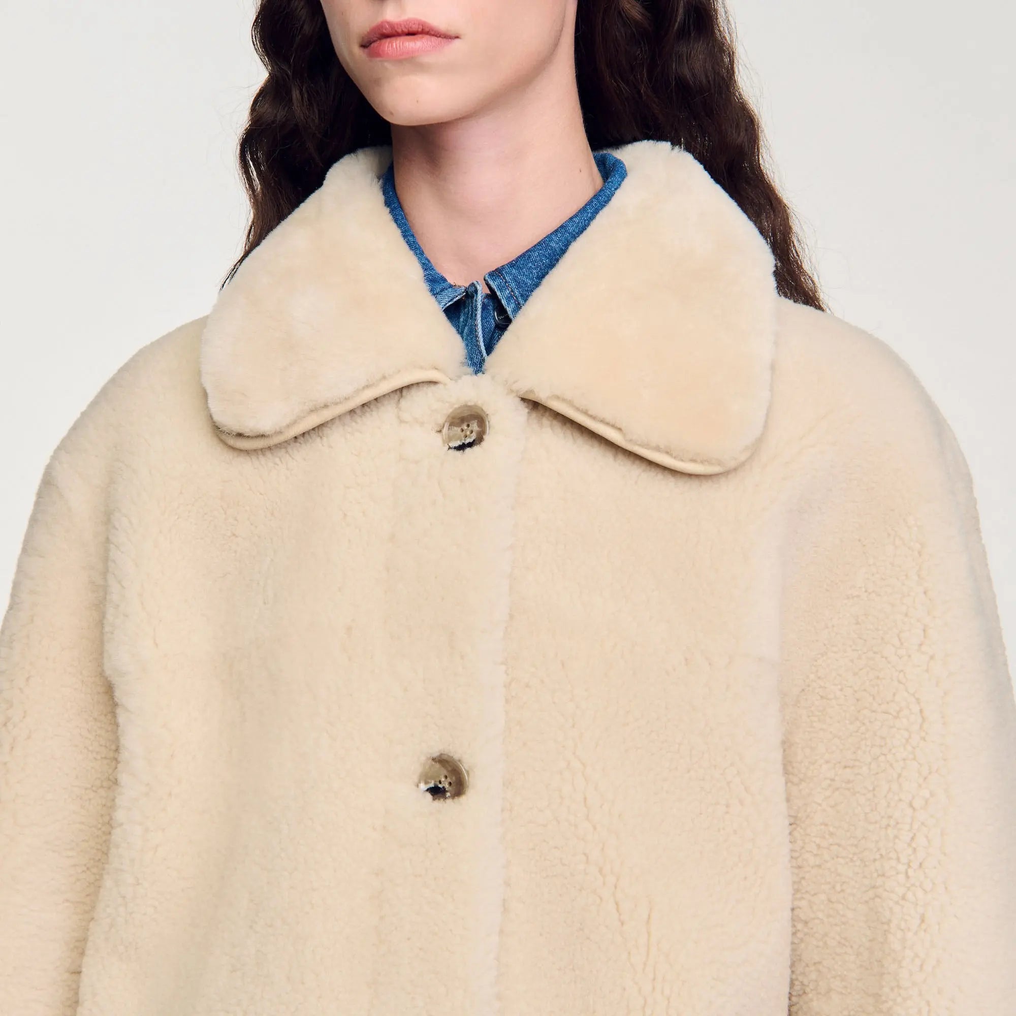 Manteau en peau lainée - CALVERO